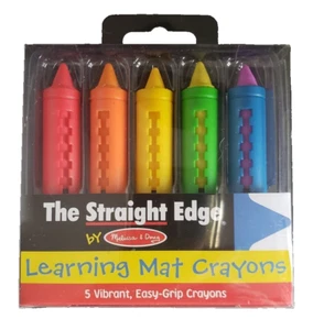 NEU Melissa & Doug Lernmatte Buntstifte einfacher Griff die gerade Kante 5 Farben - Bild 1 von 2