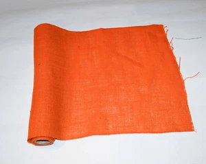 Juteband 1,92m x 40mm Orange Gitterband Dekoband Netzband Rest - Bild 1 von 1