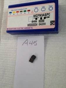 1 NEW SUMITOMO WCFN3A SPC CBN CARBIDE INSERT. 1 TIP. GRADE: DA2200 {A45} - Picture 1 of 2