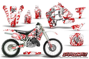 HONDA CR500 89-01 CR 500 GRAPHICS KIT CREATORX DECALS STICKERS SAMURAI RWNP - Picture 1 of 1