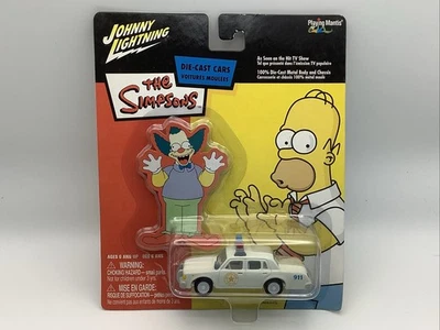Johnny Lightning White Lightning The Simpsons Chief Wiggum’s Police Cruiser - Image 1 of 4