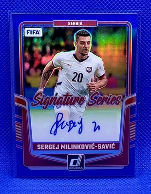 2024-25 Donruss SERGEJ MILINKOVIC-SAVIC Signature Series Auto Blue /99 Serbia - Image 1 of 2
