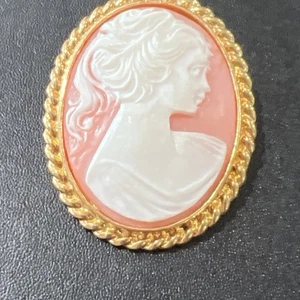 Vintage Cameo Plastic Lucite - Picture 1 of 13