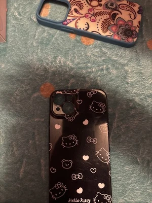 Funda Basura Bling Personalizada - Batman x Hello Kitty x Dinero para iPhone 15 Plus Foto 1 de 2