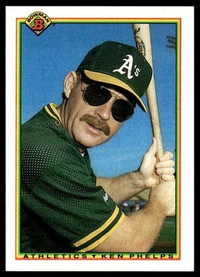 1990 Bowman Ken Phelps Oakland Athletics #462 - Image 1 of 2
