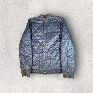 Polo Ralph Lauren Diamond Quilted Jacket Blue Youth Boys Size XL(18-20) Snaps - Picture 1 of 12