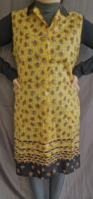 Nylon Dederon kittel schürze Vintage  Apron M94-Original 70er Jahre - Bild 1 von 4