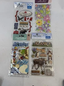 FUN Jolee's Boutique Vintage Stickers NIP &Paper house Canada & Alaska Stickers - Picture 1 of 5