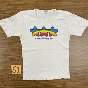 Vintage Women’s XS Extra Small Orion Draft Beer Okinawa Japan Tee Shirt 80s Rare - Picture 1 of 8