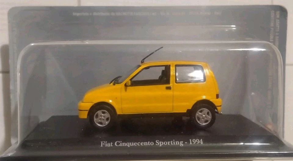 FIAT CINQUECENTO SPORTING 500 1994 NOREV 1/43 GIALLO - SIGILLATO BOX CLOSED, NEW - Immagine 1 di 4