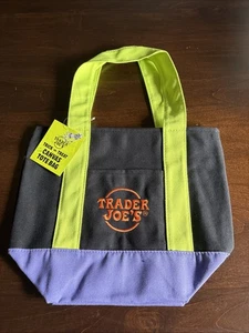 Trader Joe's Mini Canvas Tote Bag - Halloween Limited Edition - Ready to Ship! - Picture 1 of 3