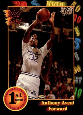 1991-92 Wild Card Anthony Avent Seton Hall Pirates #6 - Image 1 of 2