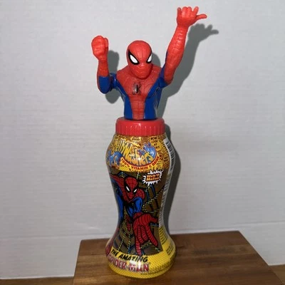 Spider-Man Spiderman Vintage Marvel BellyWashers Empty Drink Bottle 2001 - Image 1 of 4