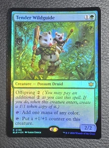FOIL Tender Wildguide #196 Bloomburrow MTG LP Magic Card - Picture 1 of 2