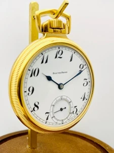 Taschenuhr South Bend 3-Finger 16S 19J G.219 Display Clear Back von 1915 läuft - Bild 1 von 7