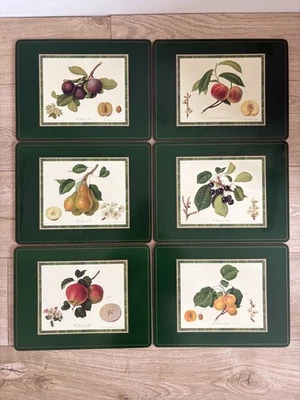 Vintage Pimpernel Royal Horticultural Society Set 6 Placemats Hooker Fruit - Image 1 of 4
