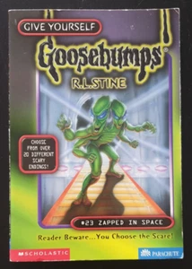 Goosebumps 23 Zapped in Space by R. L. Stine 1st US Printing 1997 - Picture 1 of 11