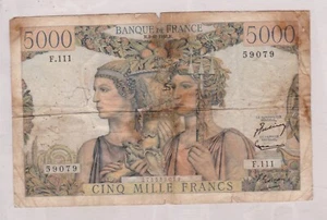 FRANCE 1952 5000 FRANCS - Picture 1 of 2