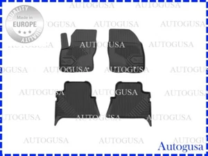 NEW LHD BLACK RUBBER FLOOR MATS CAR LINERS ALL WEATHER FOR FORD KUGA 2008-2013 - Picture 1 of 4