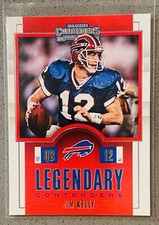 2017 Panini Contenders Football NFL #LC-1 Jim Kelly Legendary Insert Card Bills