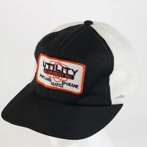 Vintage Truckers Cap Hat Utility Equipment Inc. Portland Spokane Seattle 1 READ - Picture 1 of 14