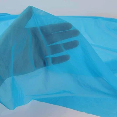 Stretch Net Fabric Plain Cyan Blue 44/45" Width, for dresses , Craft, 1 YARD - Image 1 of 4