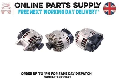 Alternator For Vauxhall Vivaro 1.9 Diesel 2001 to 2014 125Amp - Image 1 of 4