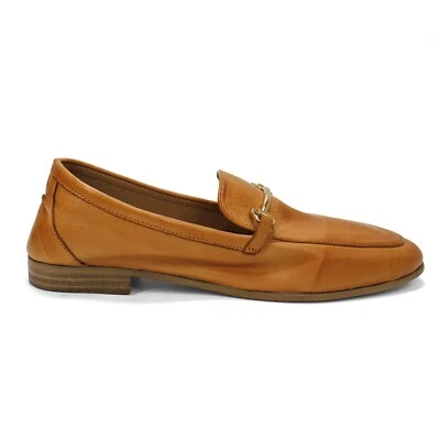 Women Spring Step Anianka Camel Brown Leather Loafer Casual Comfort Flats - Image 1 of 4