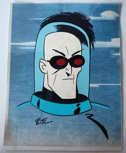 VINTAGE BATMAN DIE ANIMIERTE SERIE HANDBEMALT WERBUNG CEL 8,5x11 WARNER BROS - Bild 1 von 10