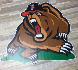 Fresno Grizzlies "Growlifornia" HustleHead Fat Heads. UNIKAT! 16” x 17” - Bild 1 von 5