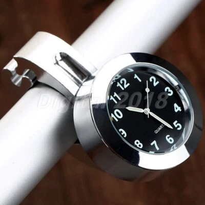 Reloj de montaje en manillar CNC para motocicleta Harley Davidson Softail Sportster Dyna Foto 1 de 4