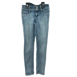 MUDD Girls Mid-Rise Jean Leggings  Stretch Denim Jeggings Size 8 Slim Fit - Picture 1 of 16