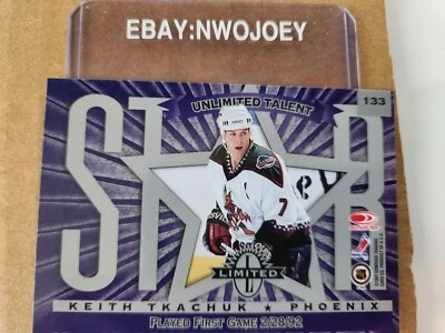 KEITH TKACHUK LANGKOW 1997-98 DONRUSS LIMITED #133 UNLIMITED POTENTIAL/TALENT SP - Image 1 of 2