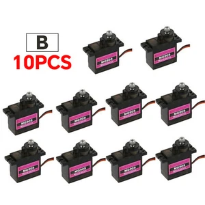 10 piezas Micro Servo Motor 9G Metal Gear MG90S para Helicóptero Avión Coche Robot - Imagen 1 de 20