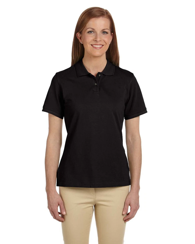 Harriton M200W Ladies Ringspun Cotton Pique Short-Sleeve Polo Shirt - Image 1 of 1