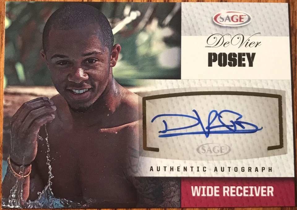 2012 SAGE Autographs Red DeVier Posey #A43 Ohio State Buckeyes - Image 1 of 2