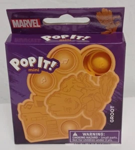 Marvel Groot Fidget Toy Pop It Mini Keychain NEW Buffalo Games - Picture 1 of 5