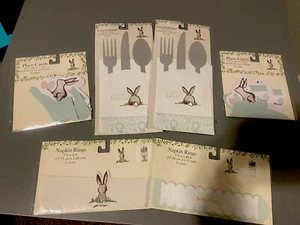 Large Lot Easter Table Holiday Decor Utensil Holders, Napkin Rings, Place Cards￼ - Picture 1 of 4