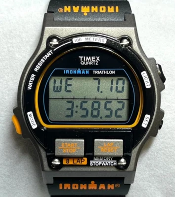 TIMEX Wrist Watch IRONMAN 8LAP Men TW5M54300 1986 OG Quartz in Box NEW - Image 1 of 4