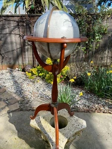 Bombay Co Repogle World Classic Floor Globe with Raised Relief 38" Tall Stand - Picture 1 of 5