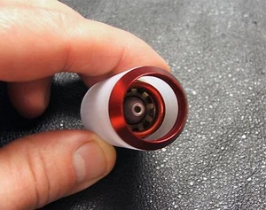 NEW CUSTOM LIGHTSABER BLADE PLUG MECHANICAL DESIGN RED MULTI RING GLOW CORE - Picture 1 of 6