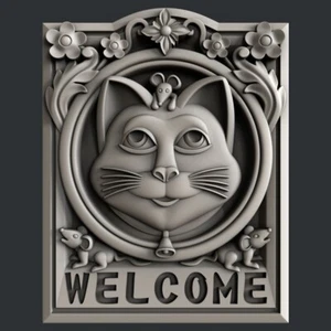 3D STL Modelle für CNC, Artcam, Aspire, Relief Welcome - Bild 1 von 4