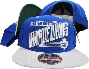 Vintage American Needle NHL Toronto Maple Leafs Two Tone Adjustable Snapback Hat - Picture 1 of 3