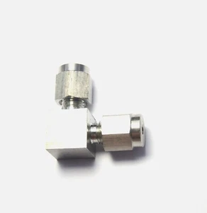 5/32" OD Tube Steel Stainless Twin Ferrule Elbow L Union Fitting Air Gas Water - Picture 1 of 5