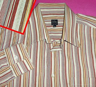 CAMISA L IKE BEHAR MULTI-RAYAS SEERSUCKER CONFORT NARANJA VERDE AZUL CREMA PARA HOMBRE Foto 1 de 4