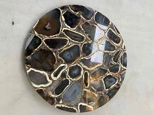 15" Ágata Esquina Table Top Natural Piedras Preciosas Handmade Decoración Hogar - Imagen 1 de 4