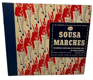 Sousa Marches Joe Colling American Legion Band Hollywood 78 rpm Decca Album A537 - Picture 1 of 8