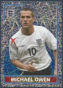 MERLÍN-INGLATERRA COPA DEL MUNDO 2006- #108-INGLATERRA Y NEWCASTLE-MICHAEL OWEN-LÁMINA DE PLATA - Imagen 1 de 1