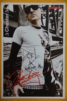 Chester Bennington - Linkin Park -  2009 German Bravo magazine card -  - Bild 1 von 2