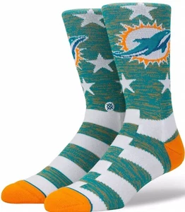 STANCE socks Miami Dolphins  “DOLPHINS BANNER” L 9-13             SUPER RARE!!! - Picture 1 of 3